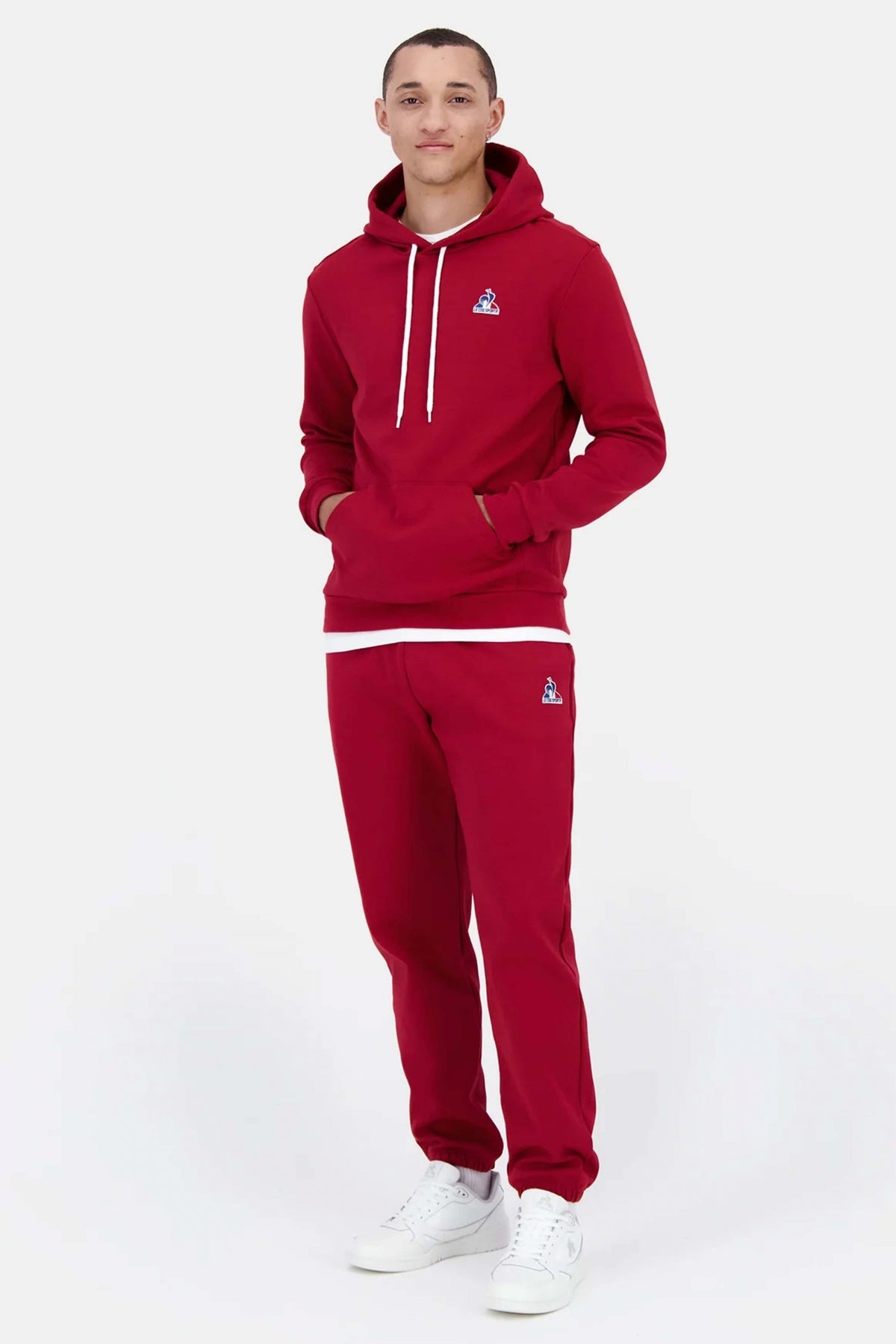 LE COQ SPORTIF ESS HOODY N en color ROJO  (4)