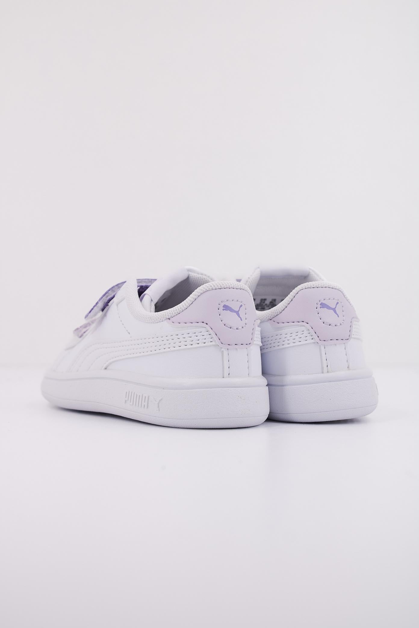 PUMA SMASH . L GLITTER V en color BLANCO  (4)