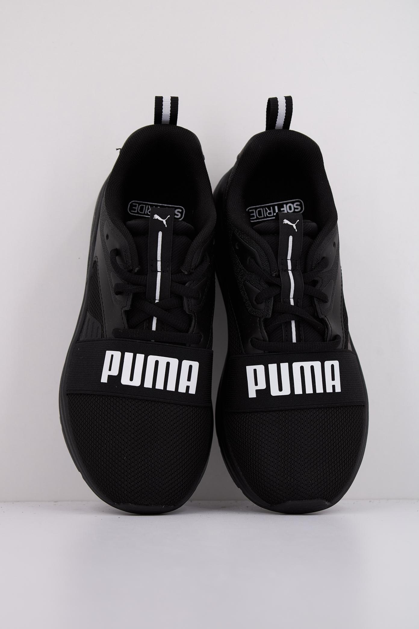 PUMA SOFTRIDE WIRED  JR en color NEGRO  (3)