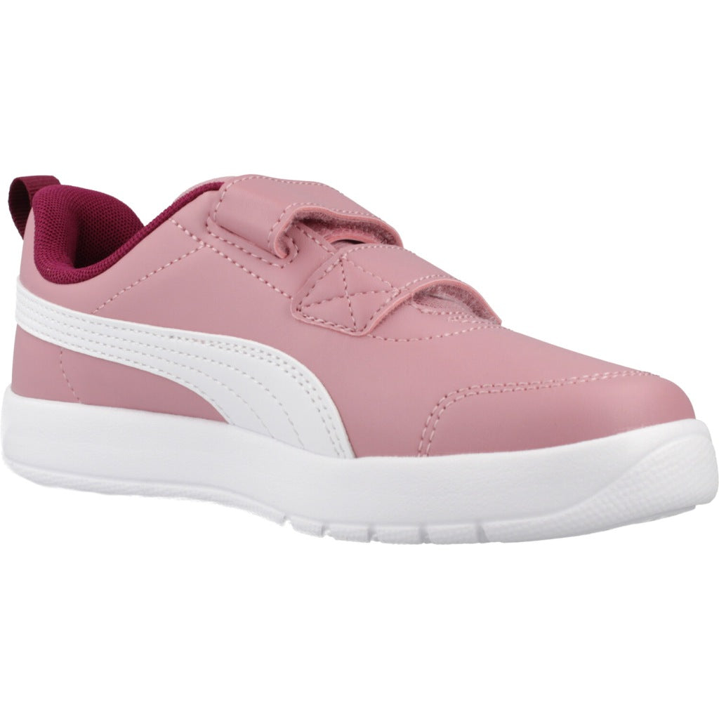 PUMA COURTFLEX V V PS  en color ROSA  (5)