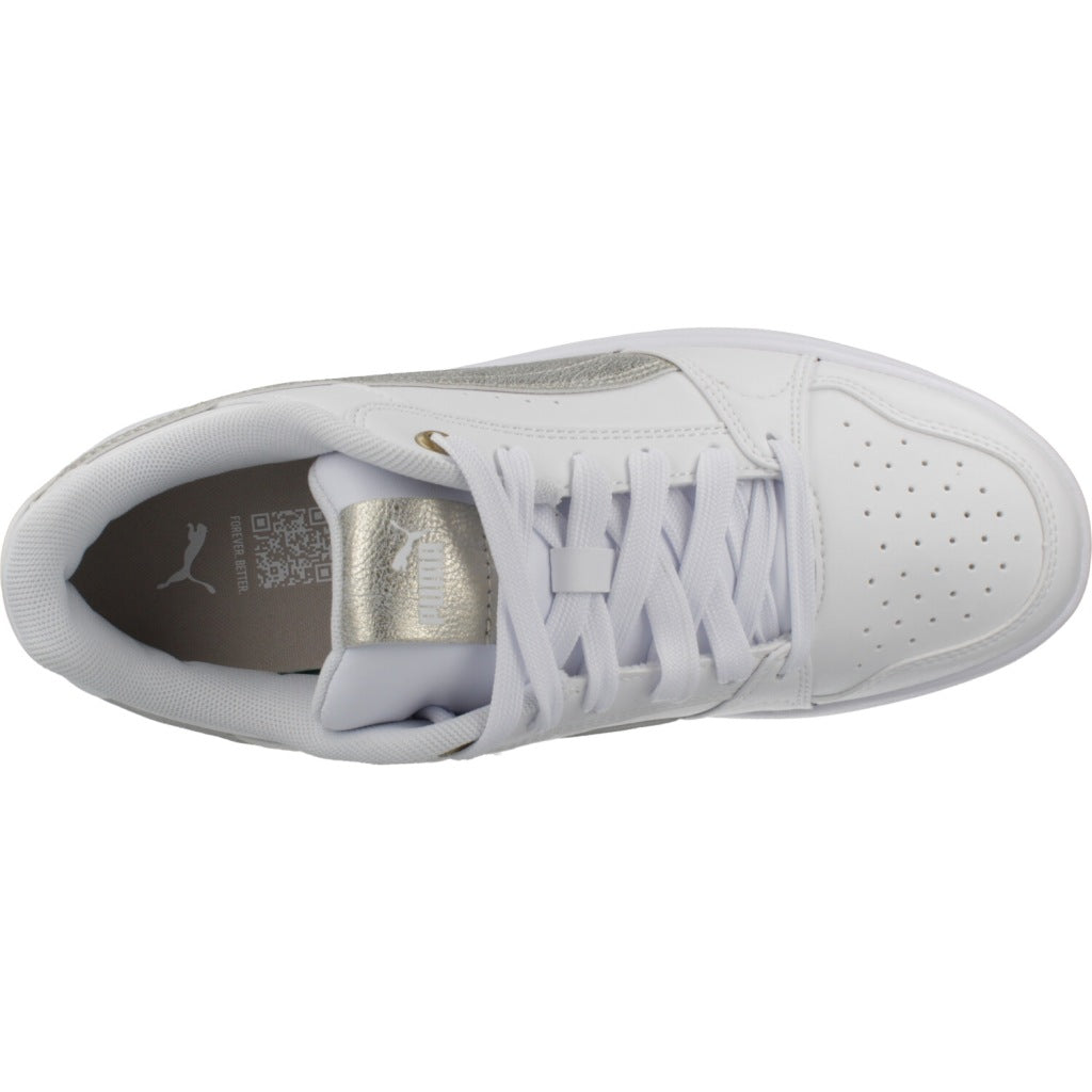 PUMA REBOUND FEMME LOW METALLIC en color BLANCO  (7)