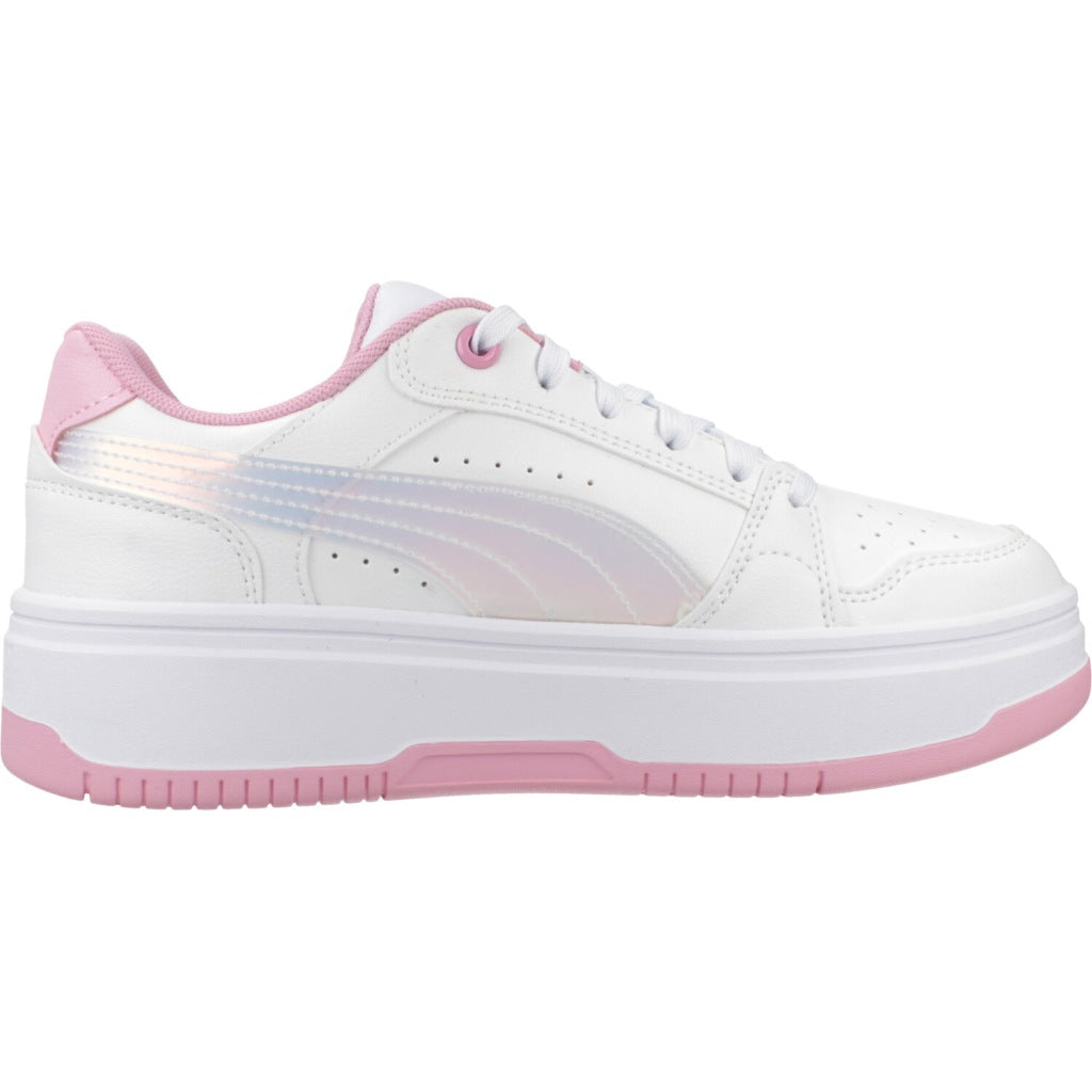 PUMA REBOUND FEMME HOLO . JR en color BLANCO  (4)