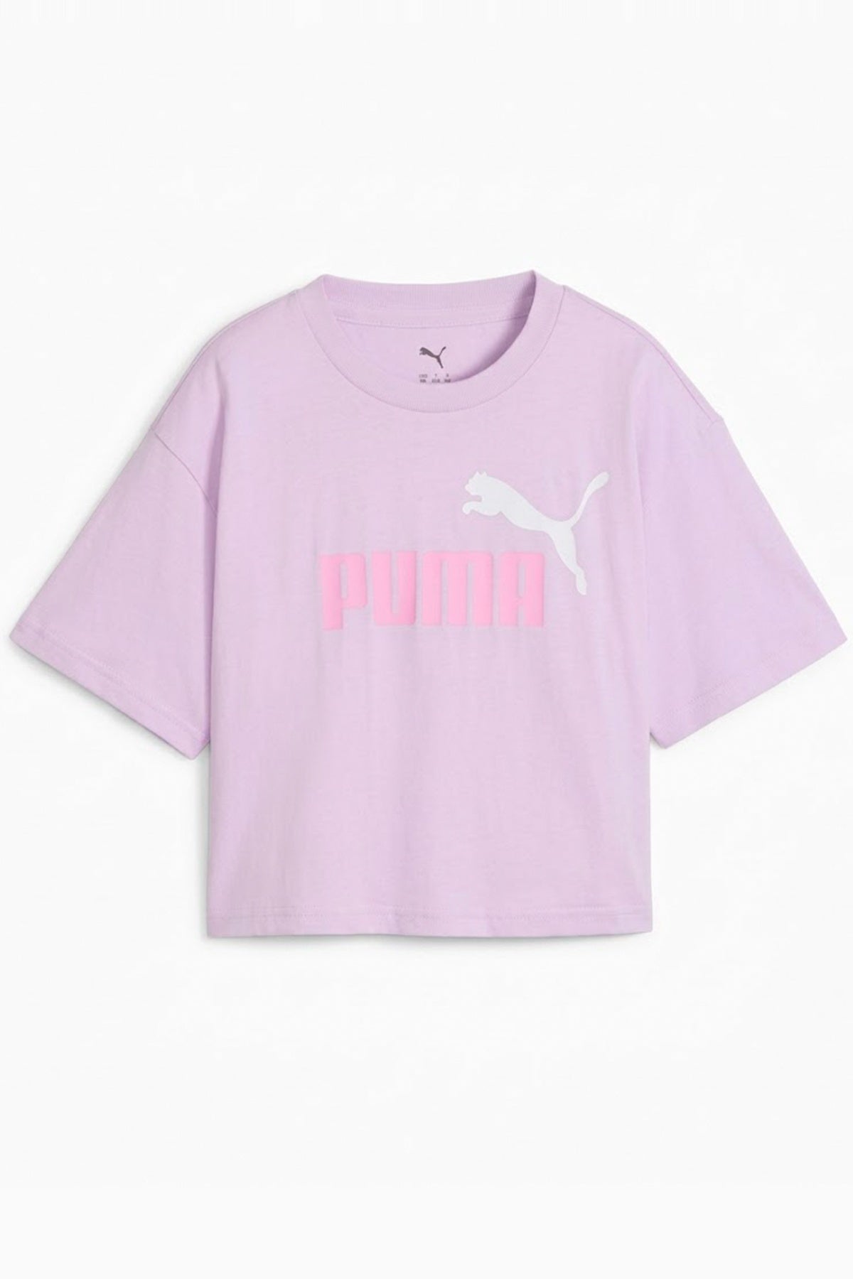 PUMA LOGO SHORT LENGTH TEE G en color VIOLETA  (1)