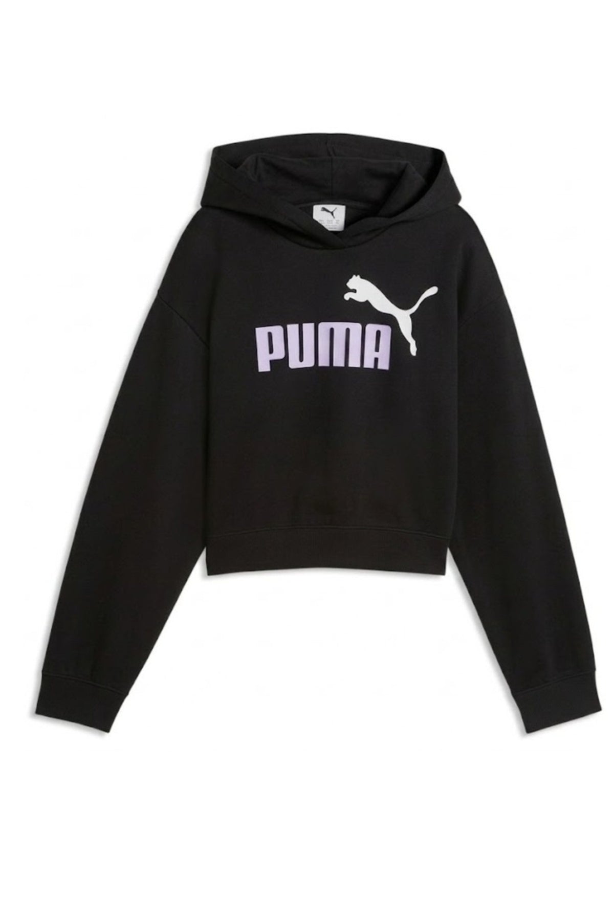 PUMA LOGO SHORT LENGTH HOODIE TR G en color NEGRO  (1)