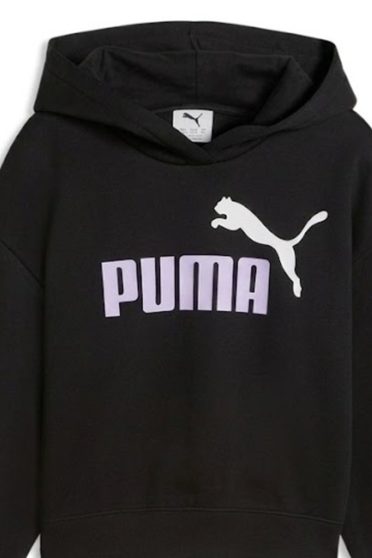 PUMA LOGO SHORT LENGTH HOODIE TR G en color NEGRO  (3)