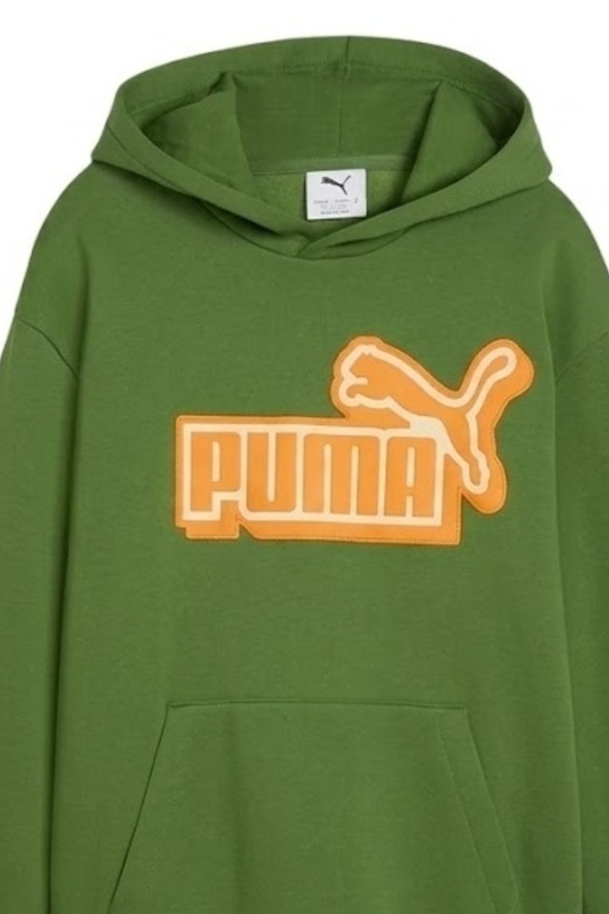 PUMA RELAXED HOODIE FL B en color VERDE  (2)