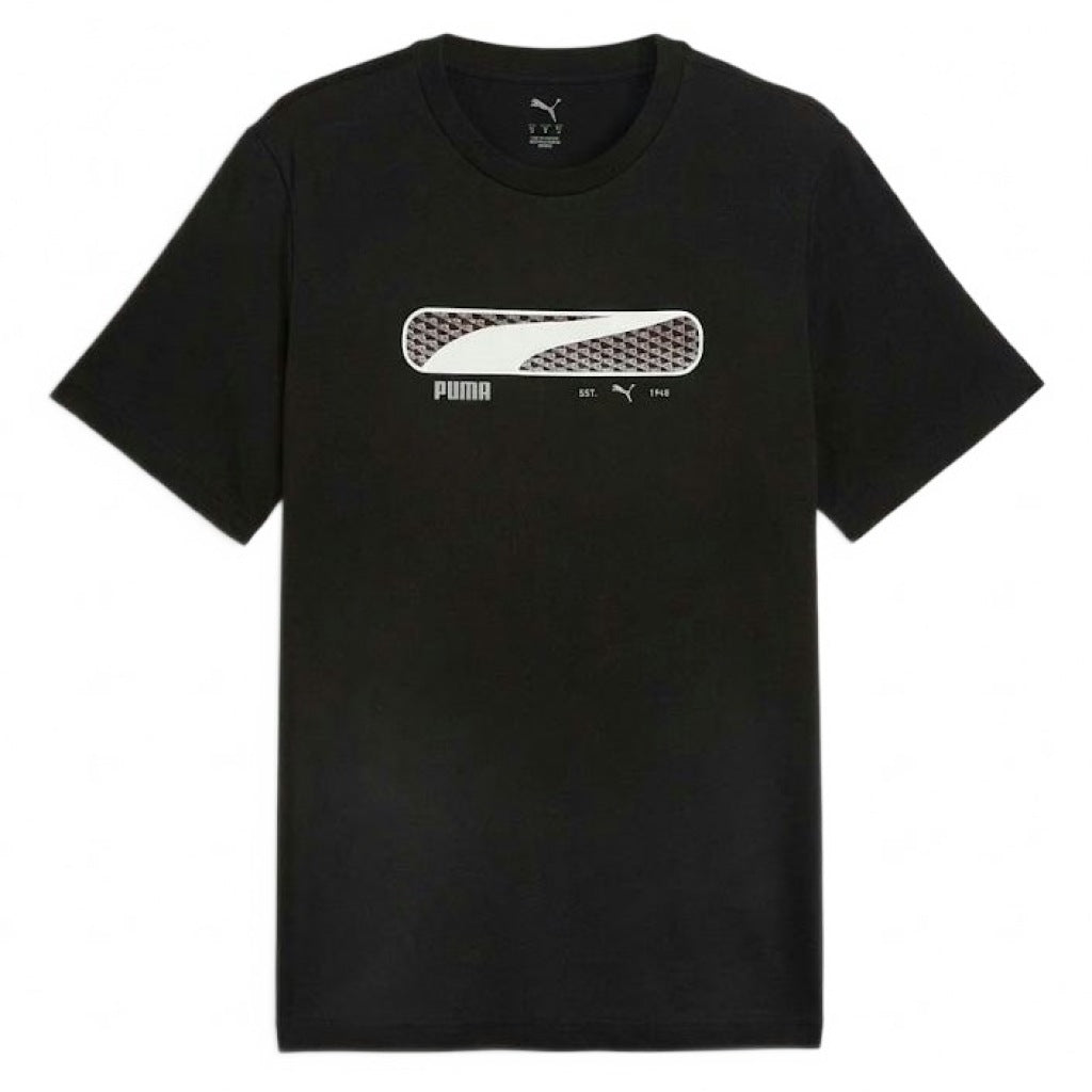 PUMA LOGO PLAY TEE en color NEGRO  (4)