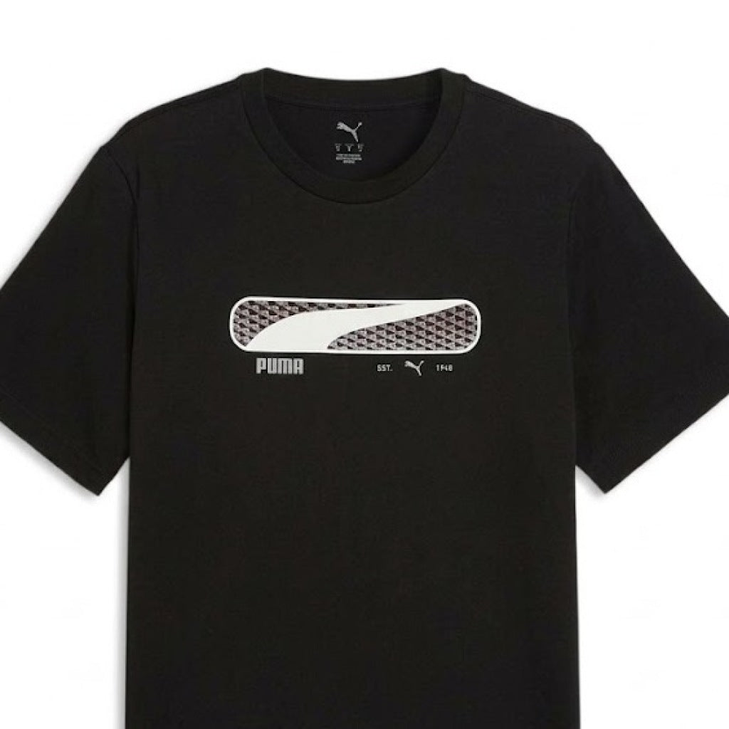 PUMA LOGO PLAY TEE en color NEGRO  (6)