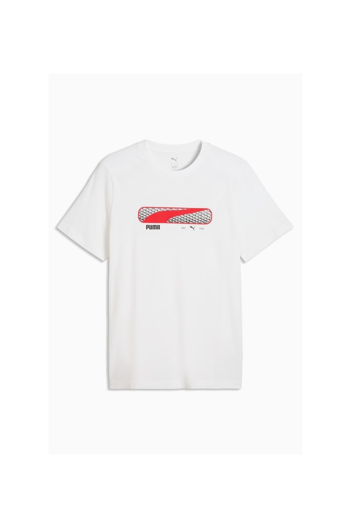 PUMA LOGO PLAY TEE en color BLANCO  (1)