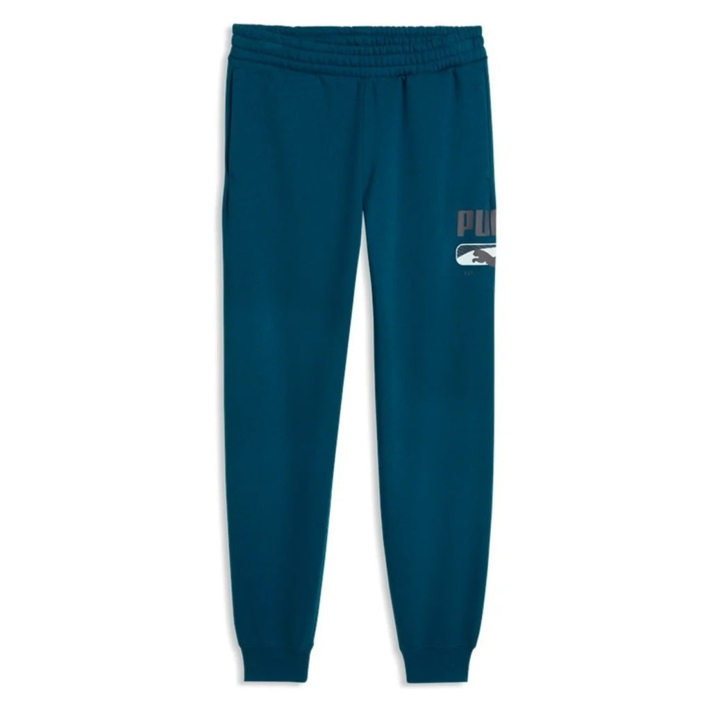 PUMA LOGO PLAY SWEATPANTS FL CL en color VERDE  (4)