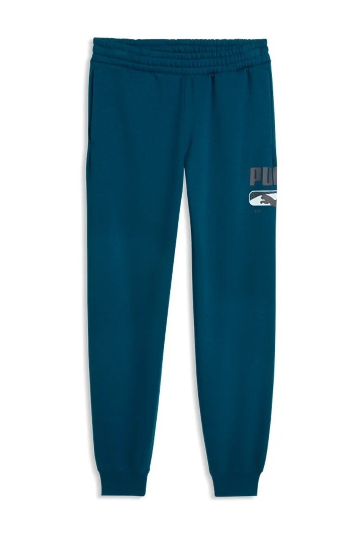 PUMA LOGO PLAY SWEATPANTS FL CL en color VERDE  (1)