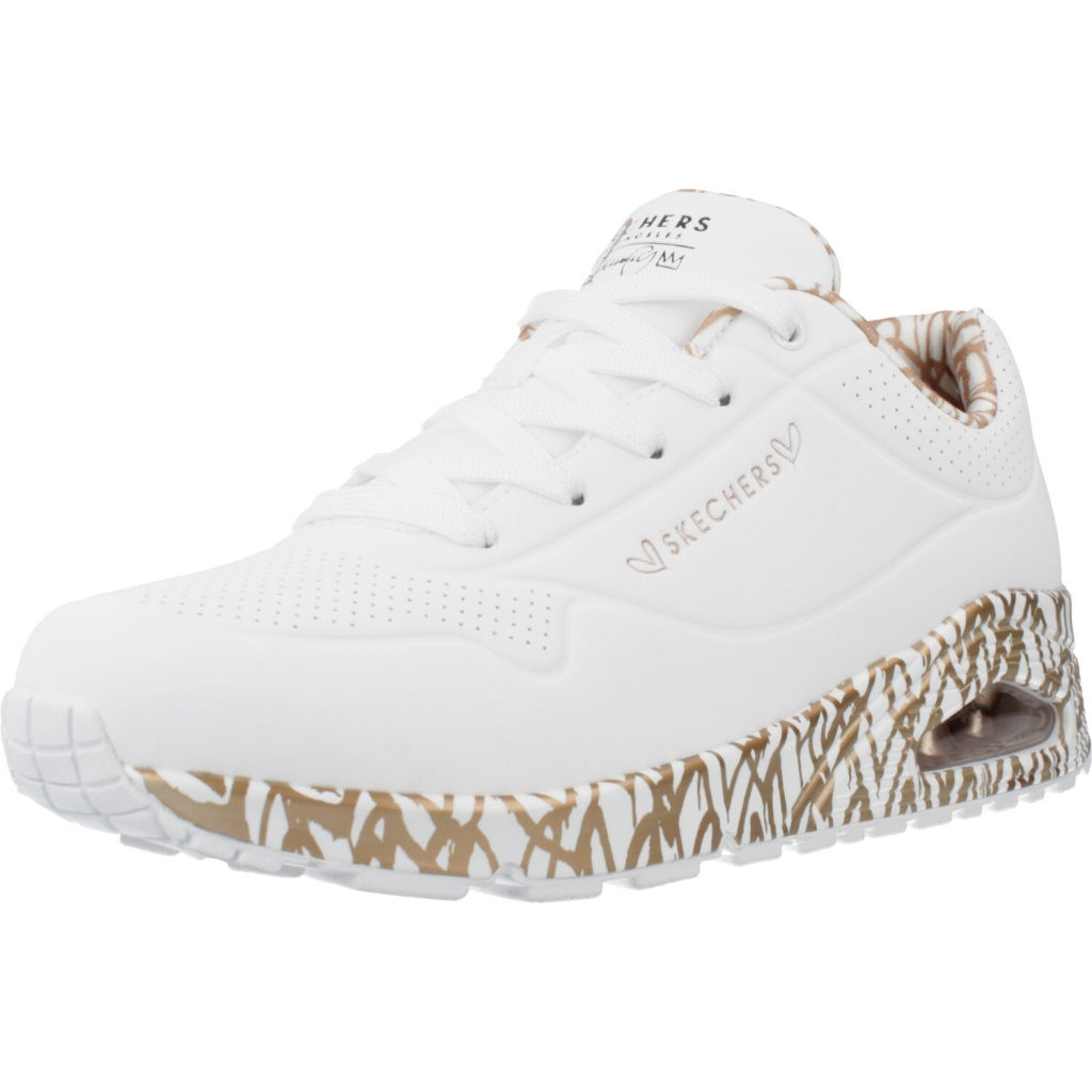 SKECHERS UNO - LOVING LOVE en color BLANCO  (1)