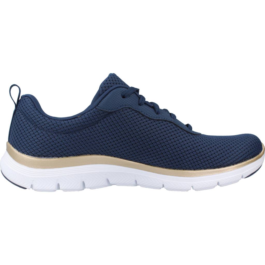 SKECHERS  FLEX APPEAL . BRILLIANT V en color AZUL  (4)