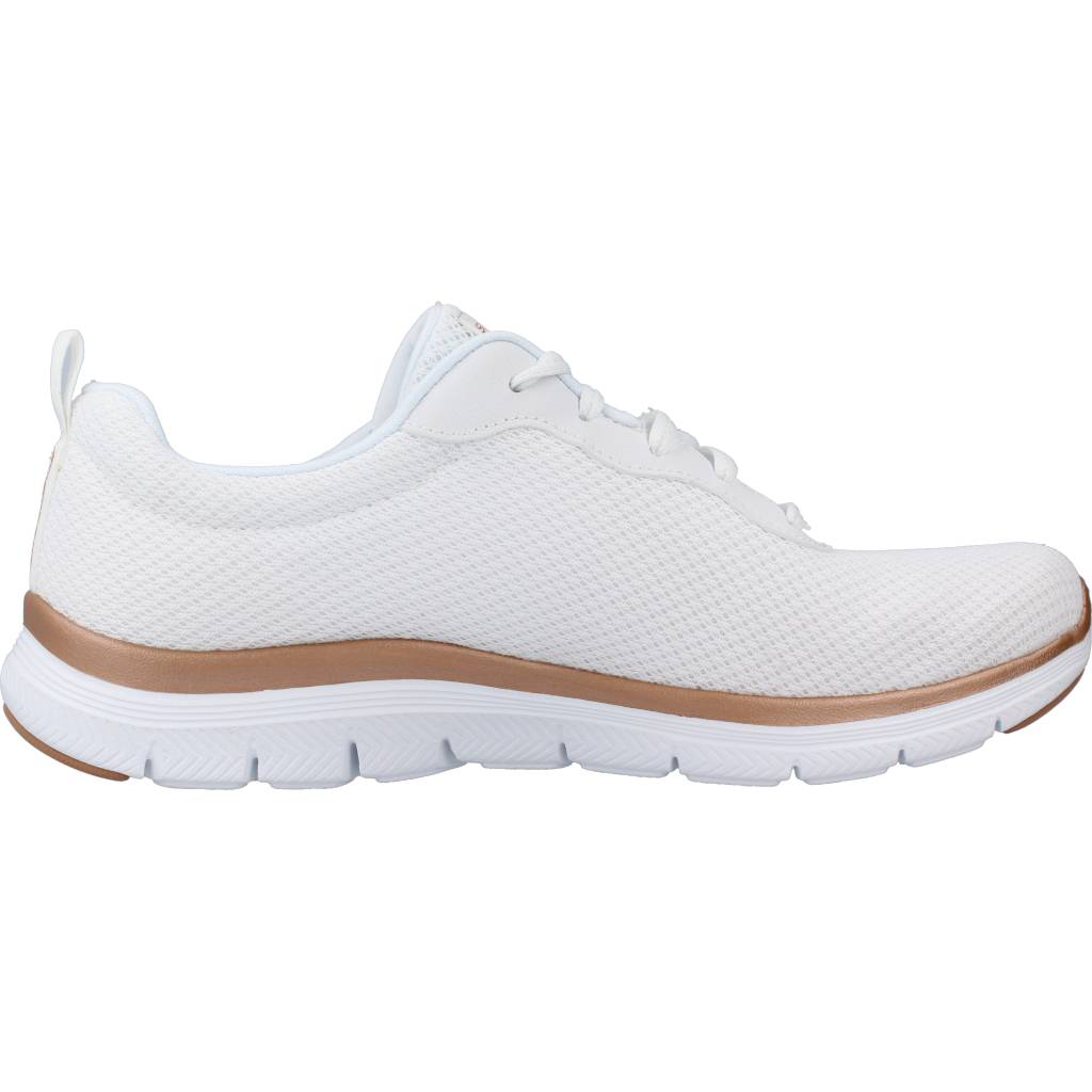 SKECHERS  FLEX APPEAL . BRILLIANT V en color BLANCO  (4)