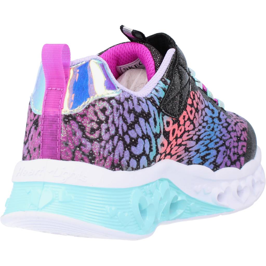 SKECHERS FLUTTER HEART LIGHTS-LOVES en color NEGRO  (3)