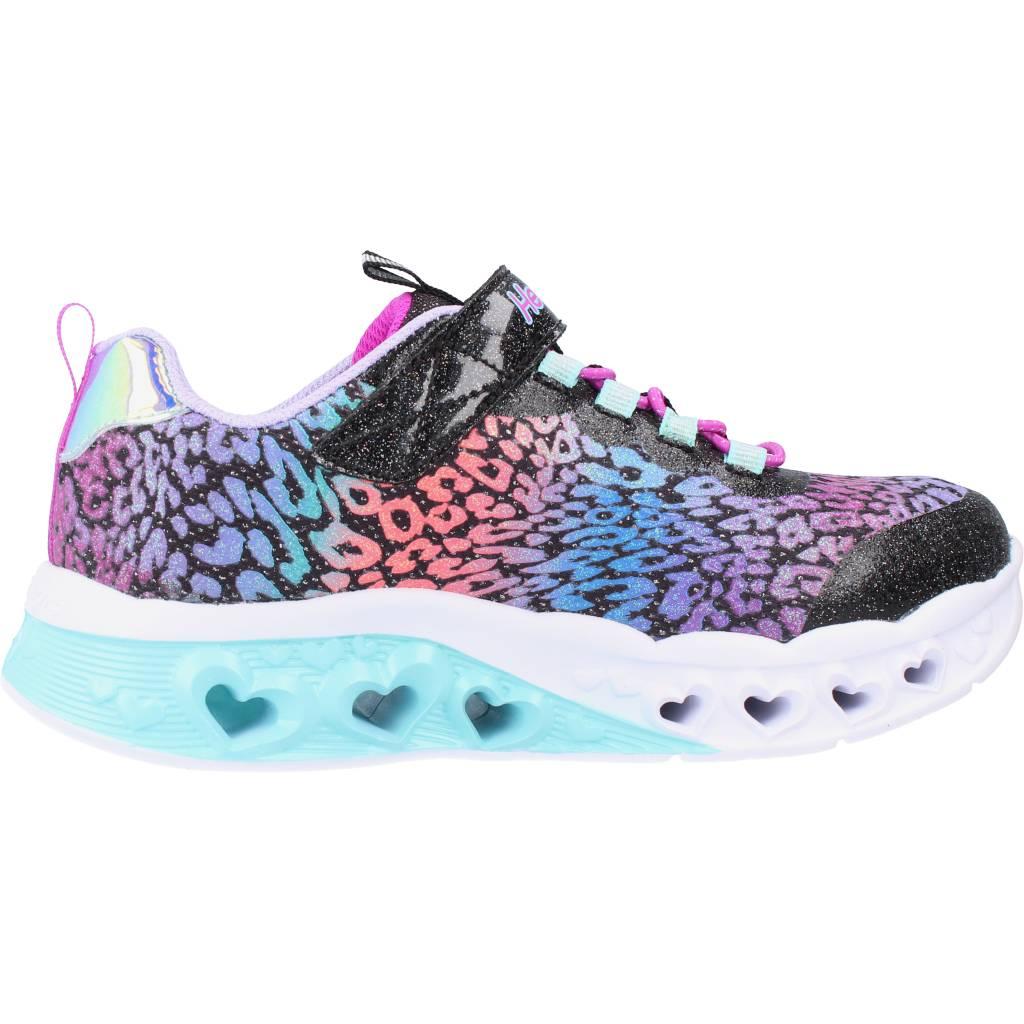 SKECHERS FLUTTER HEART LIGHTS-LOVES en color NEGRO  (4)
