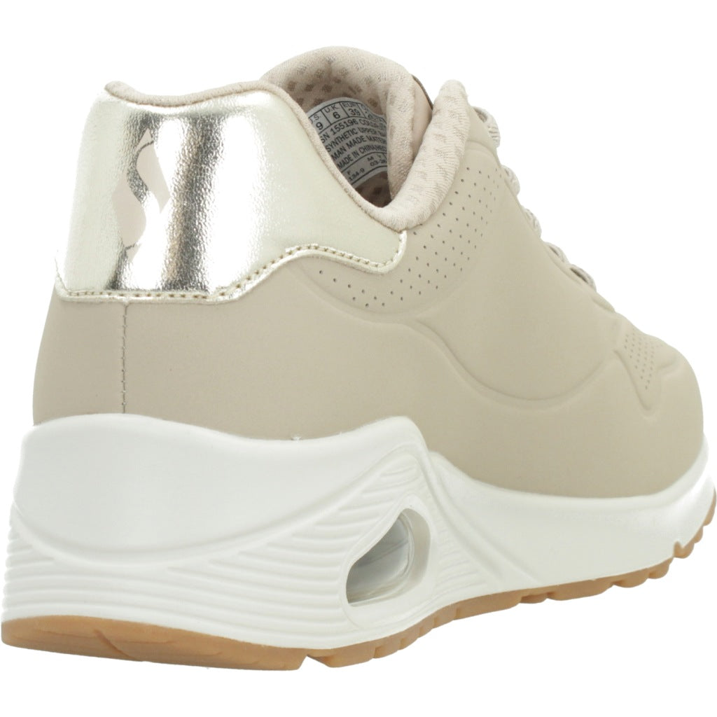 SKECHERS S UNO SHIMMER AWAY en color NUDE  (3)
