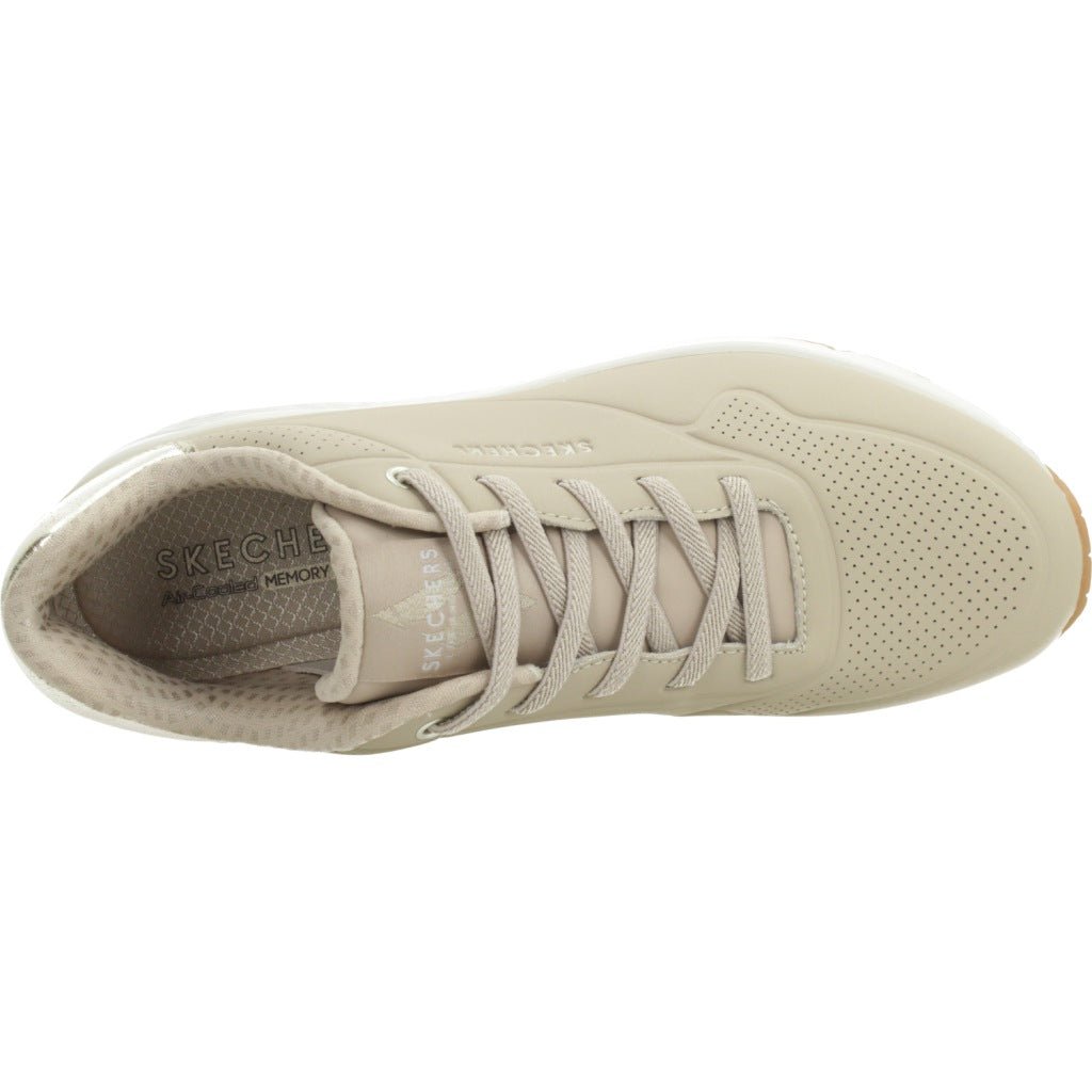 SKECHERS S UNO SHIMMER AWAY en color NUDE  (7)