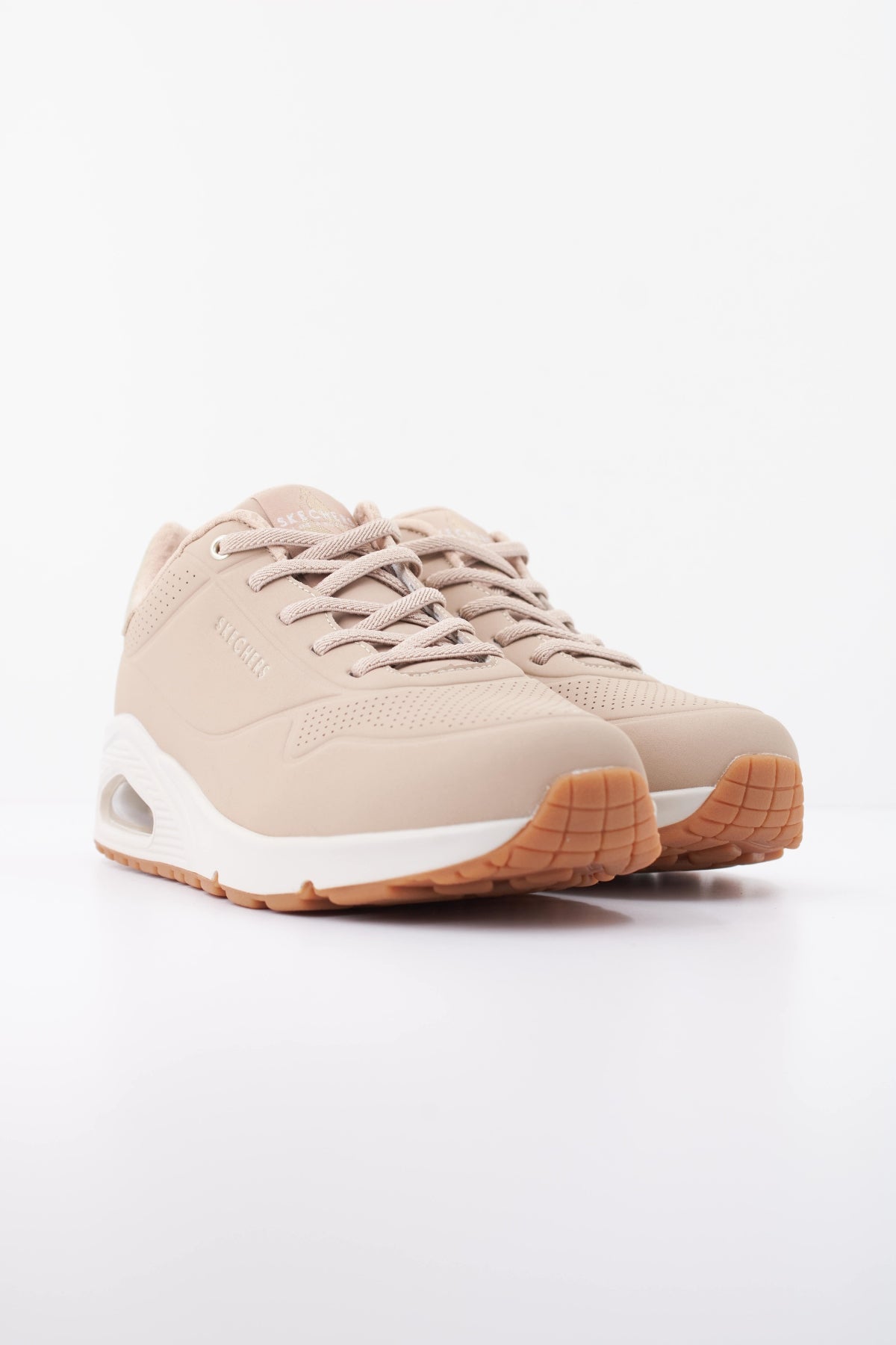 SKECHERS S UNO SHIMMER AWAY en color NUDE  (2)