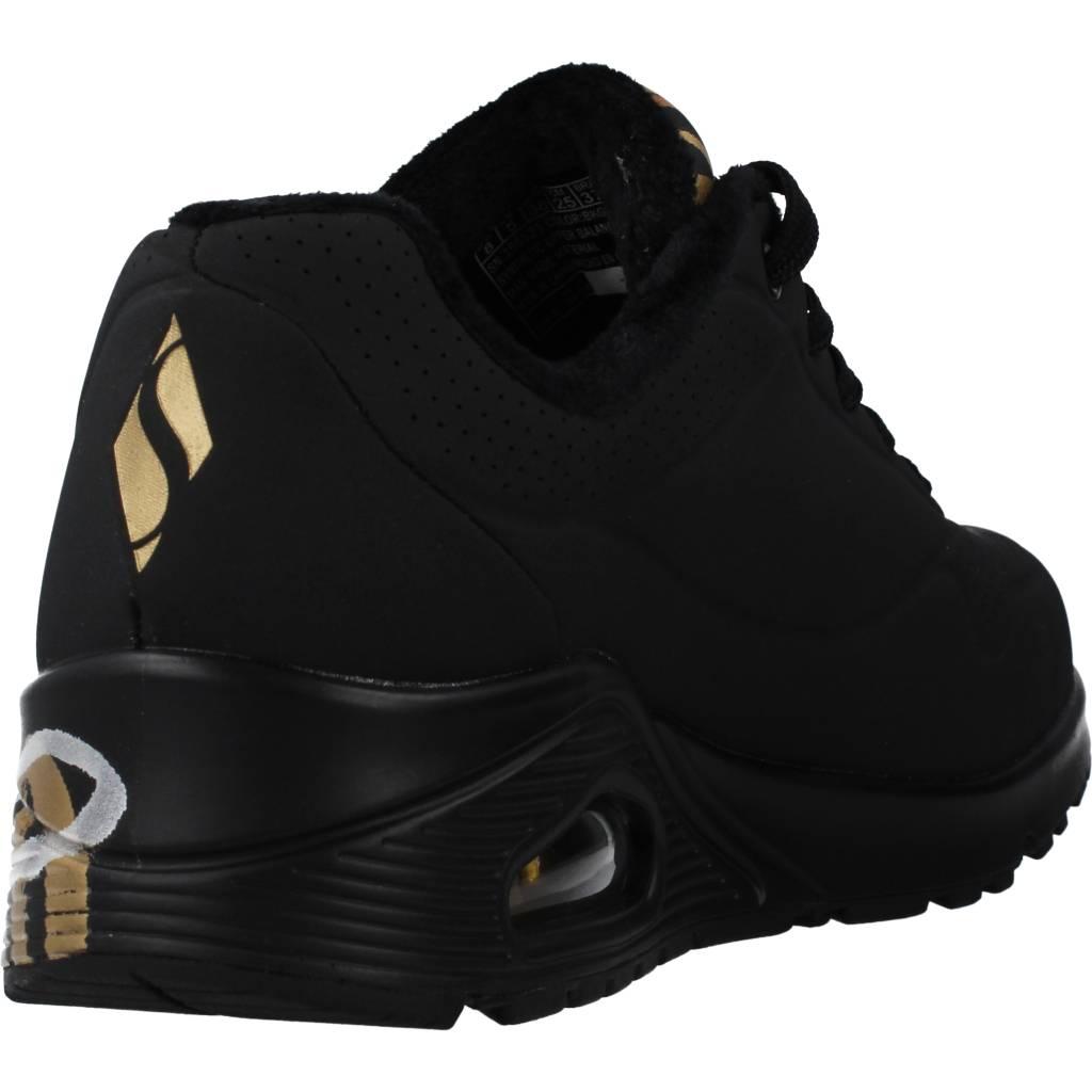 SKECHERS  UNO-METALLIC LOVE en color NEGRO  (3)