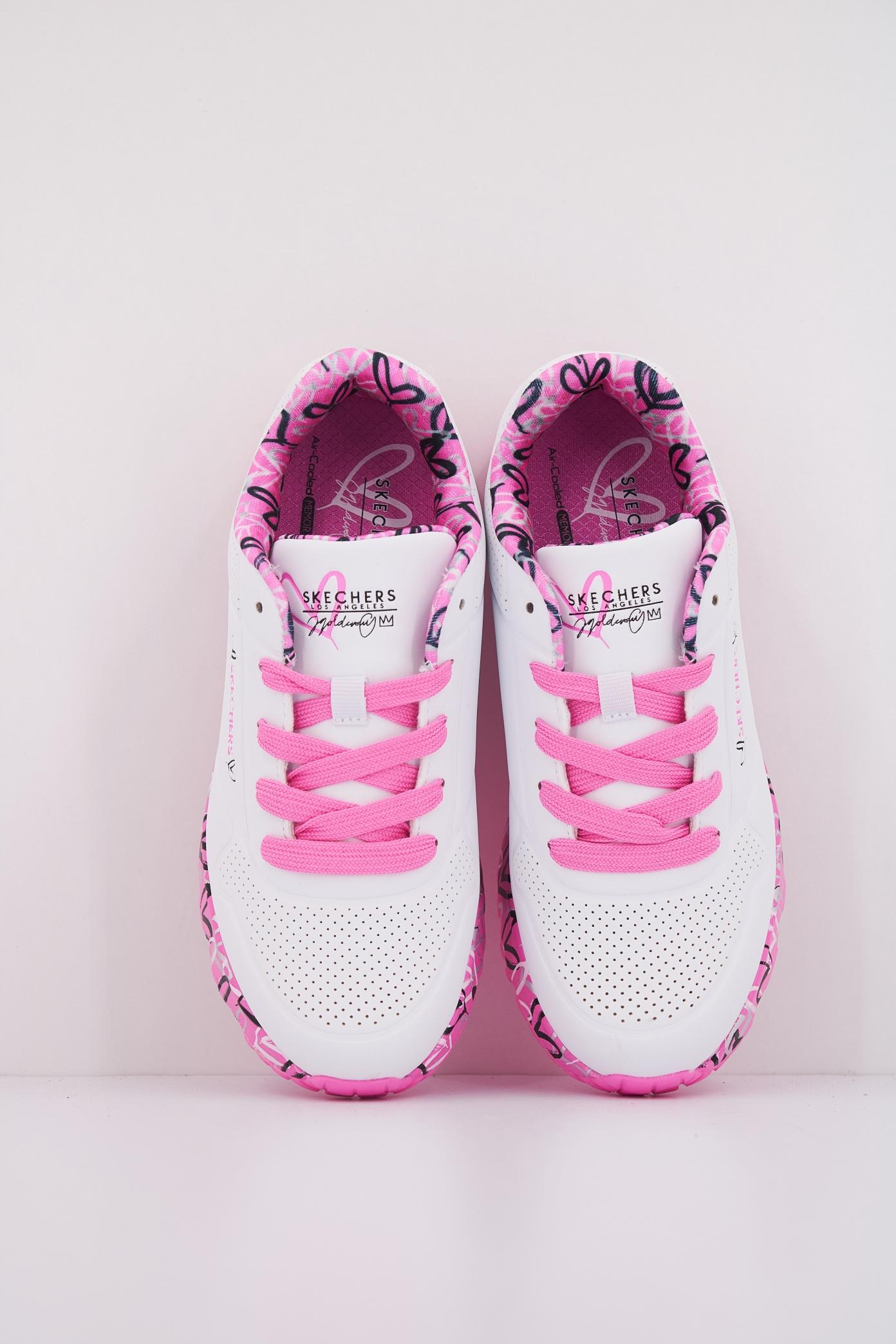SKECHERS UNO LITE en color BLANCO  (3)