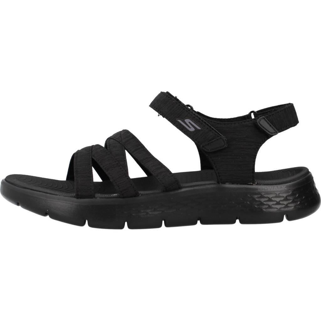 SKECHERS GO WALK FLEX SANDAL en color NEGRO  (2)