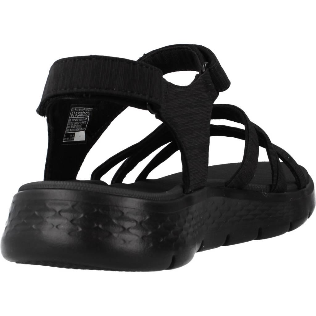 SKECHERS GO WALK FLEX SANDAL en color NEGRO  (3)