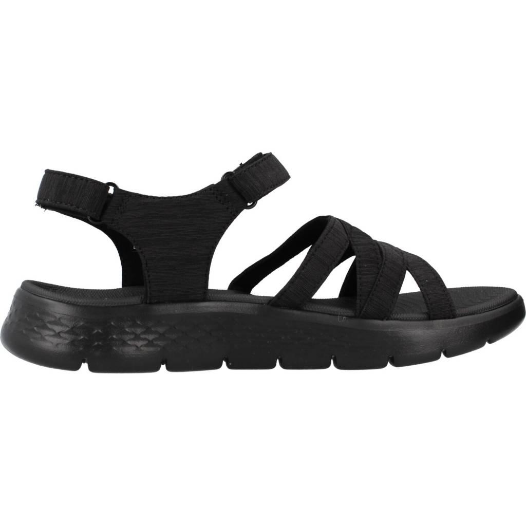 SKECHERS GO WALK FLEX SANDAL en color NEGRO  (4)