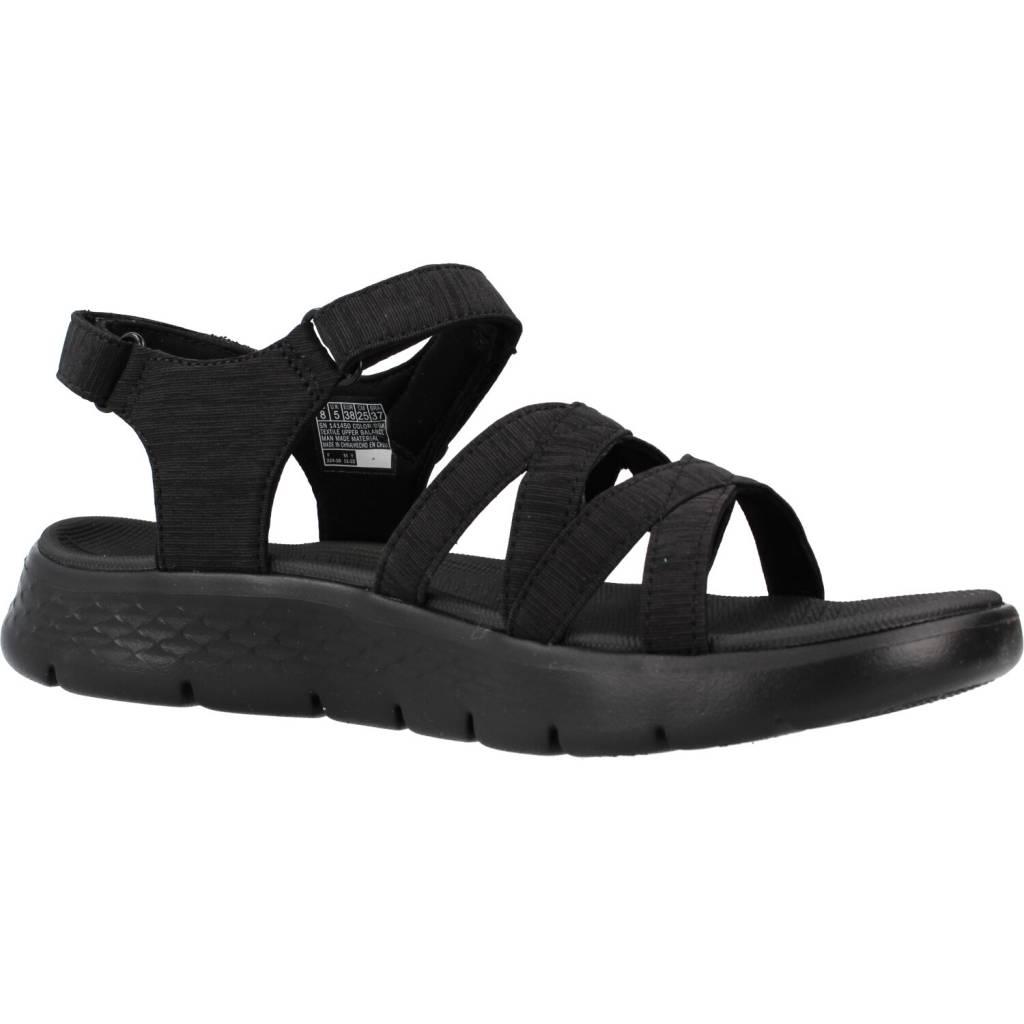 SKECHERS GO WALK FLEX SANDAL en color NEGRO  (5)