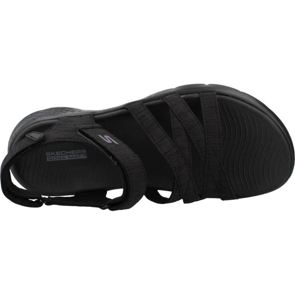 SKECHERS GO WALK FLEX SANDAL en color NEGRO  (7)