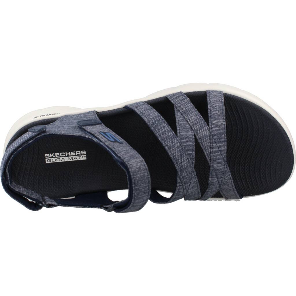 SKECHERS GO WALK FLEX SANDAL en color AZUL  (7)