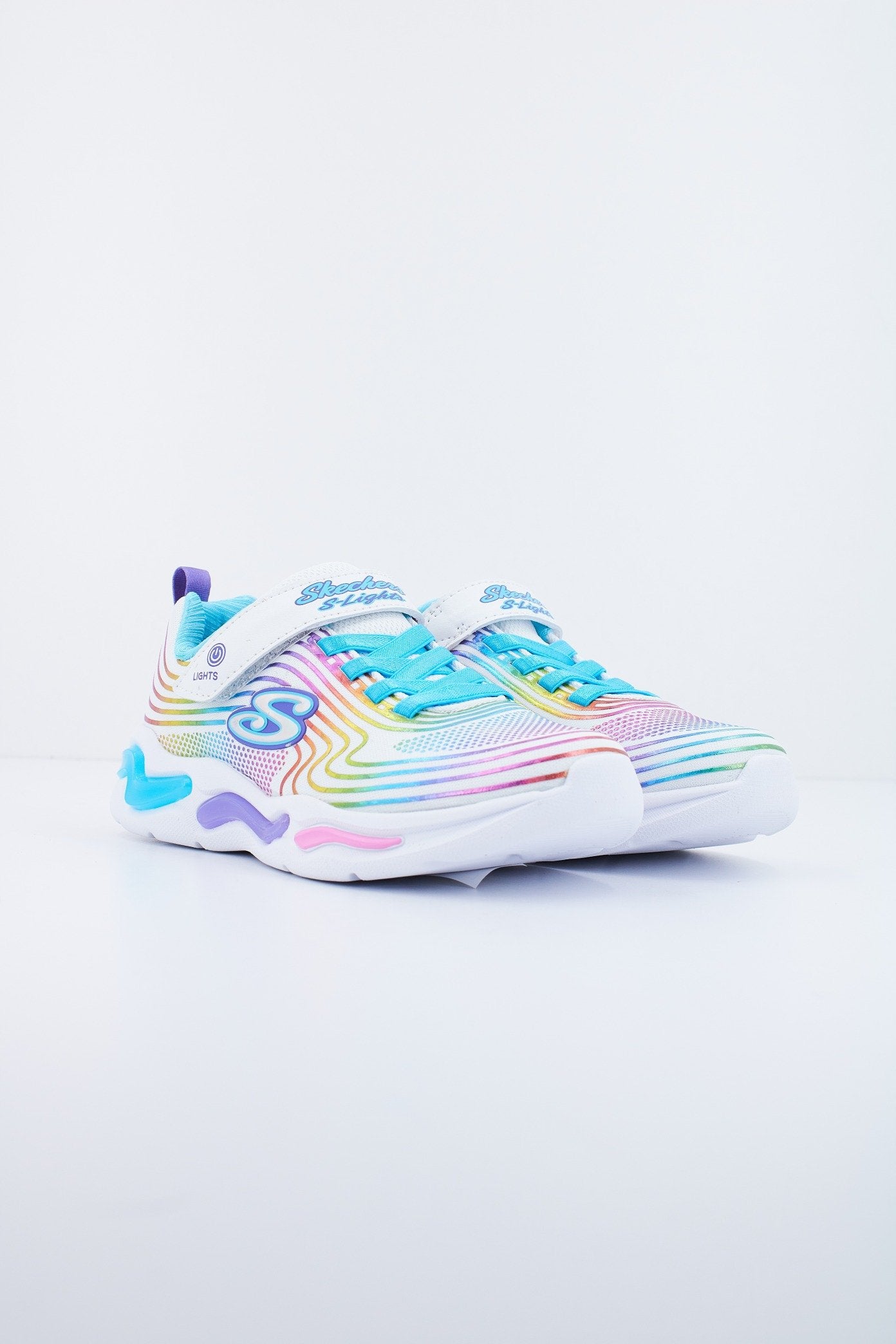 SKECHERS S LIGHTS: WAVY BEAMS en color BLANCO  (2)