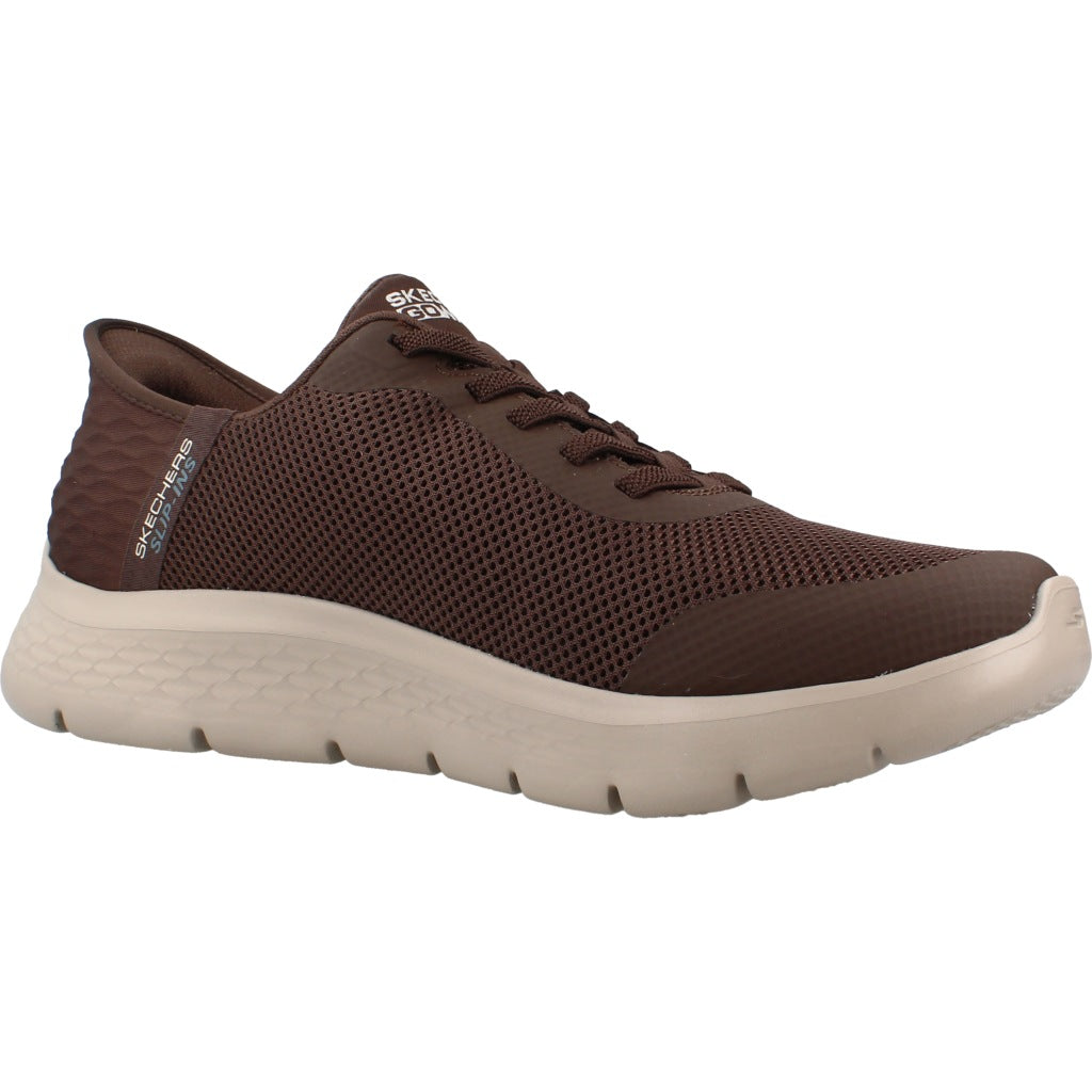 SKECHERS S GO WALK FLEX HANDS UP en color MARRON  (5)