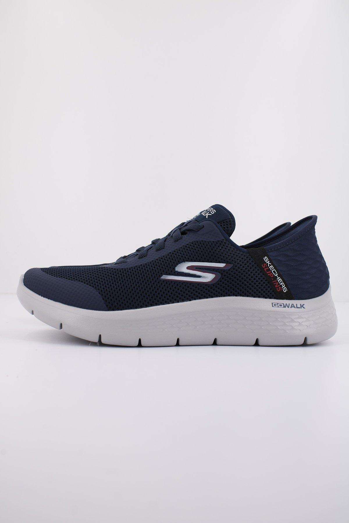 SKECHERS S GO WALK FLEX HANDS UP en color AZUL  (1)