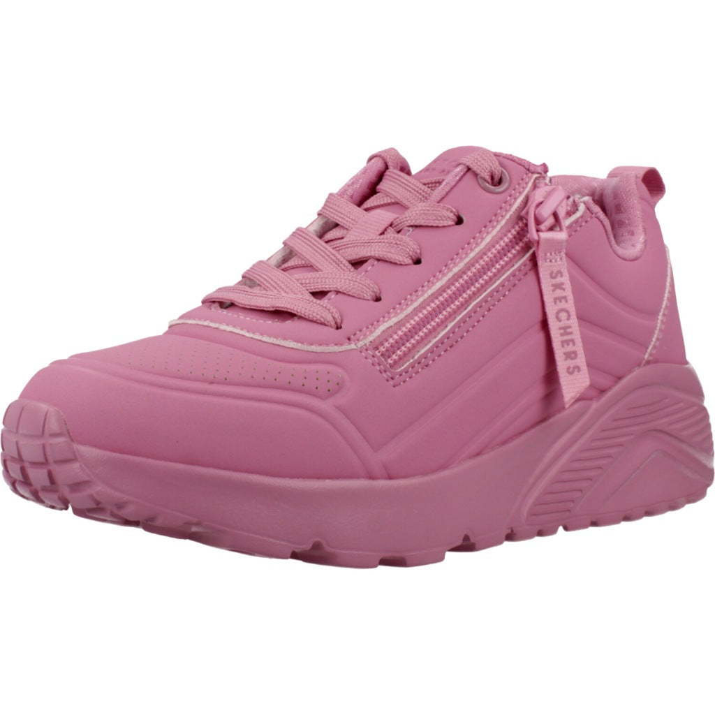 SKECHERS UNO LITE EASY ZIP en color ROSA  (1)