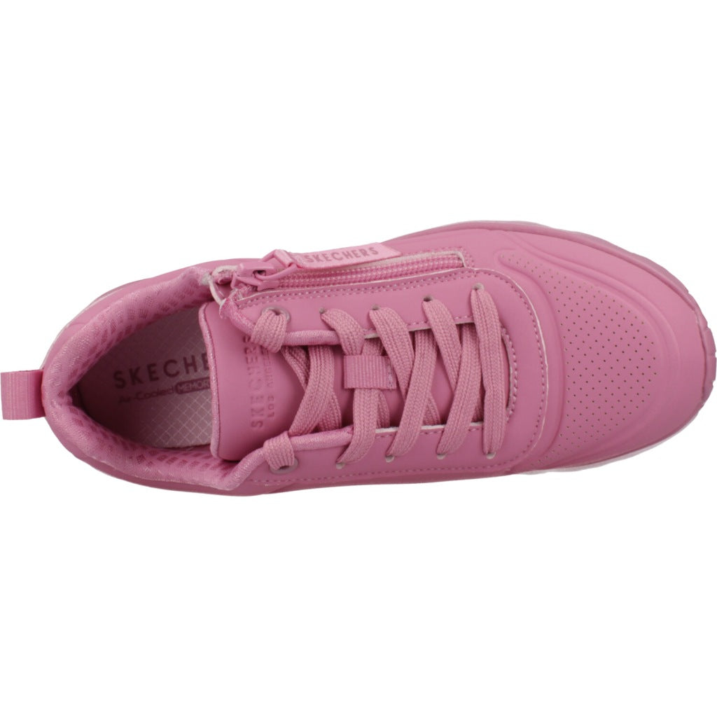 SKECHERS UNO LITE EASY ZIP en color ROSA  (6)