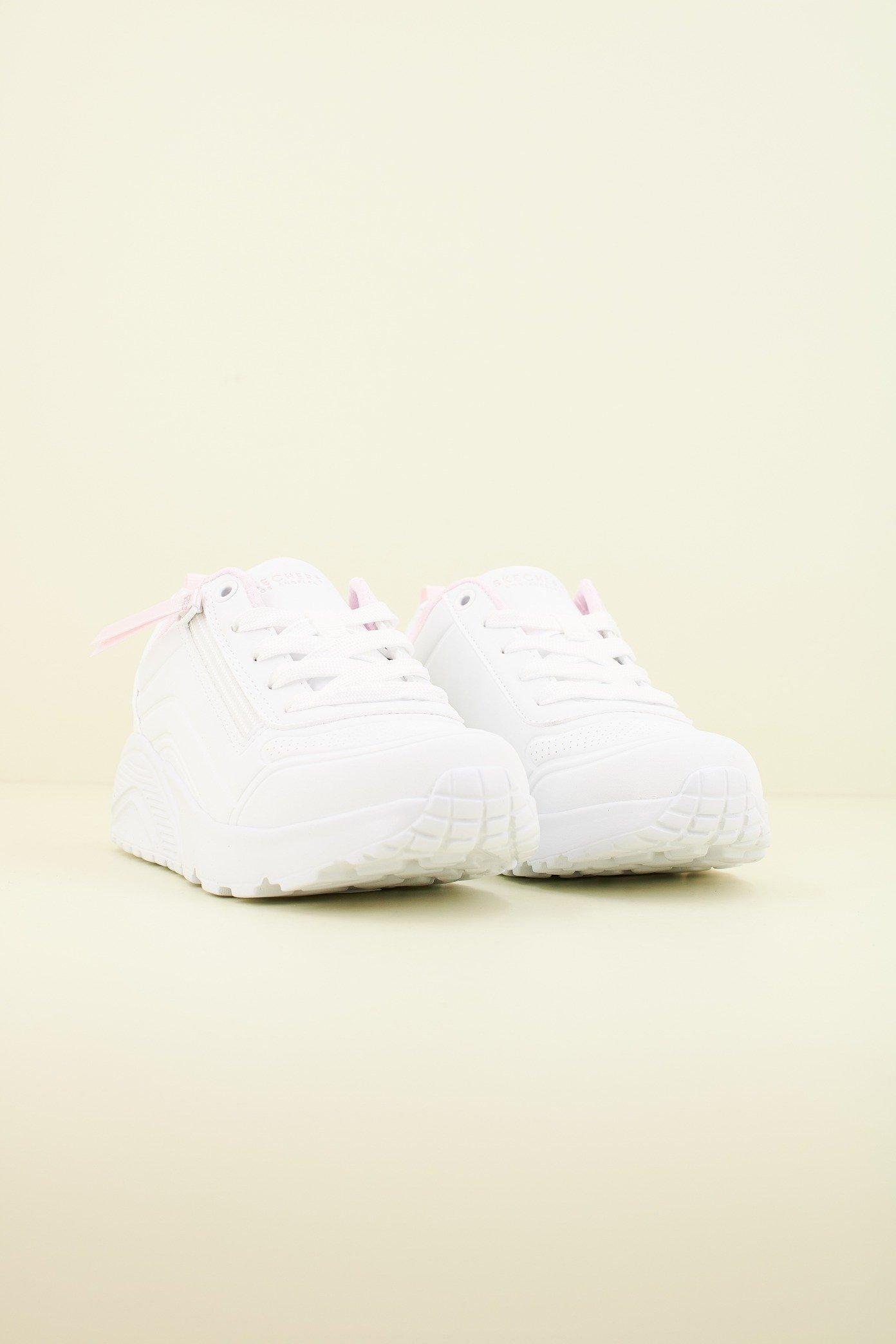 SKECHERS UNO LITE - EASY ZIP en color BLANCO  (2)