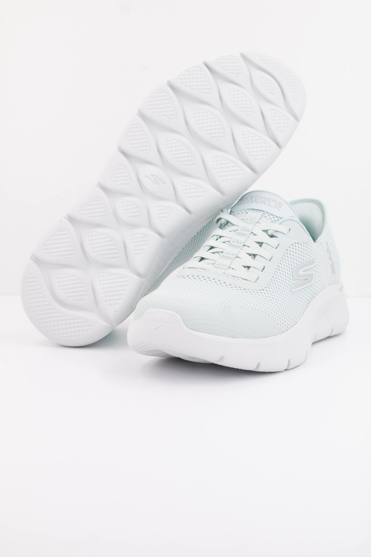 SKECHERS SLIP-INS  GO WALK FLEX en color VERDE  (5)