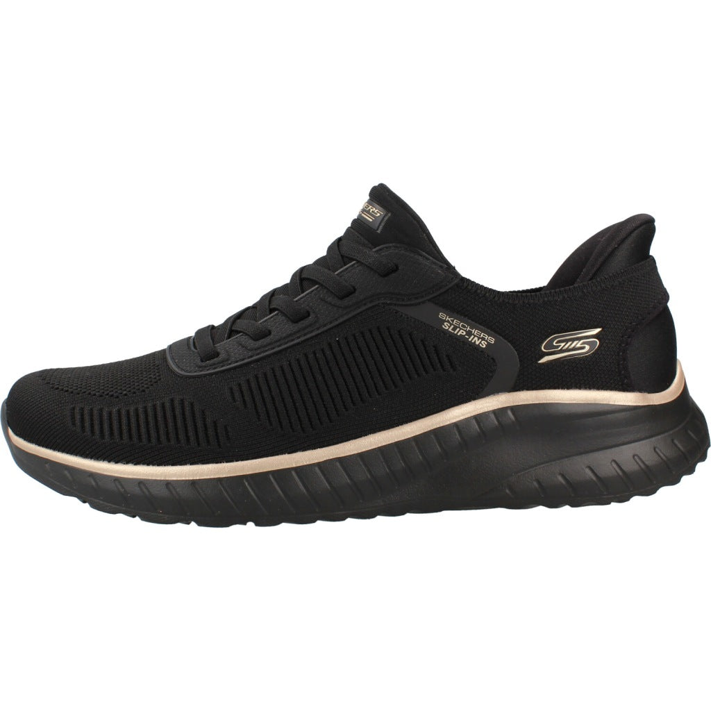 SKECHERS BOBS SQUAD CHAOS CURRENT en color NEGRO  (2)