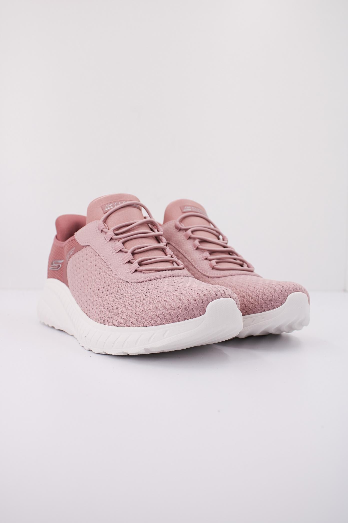 SKECHERS BOBS SQUAD CHAOS - I slip-ins en color ROSA  (2)