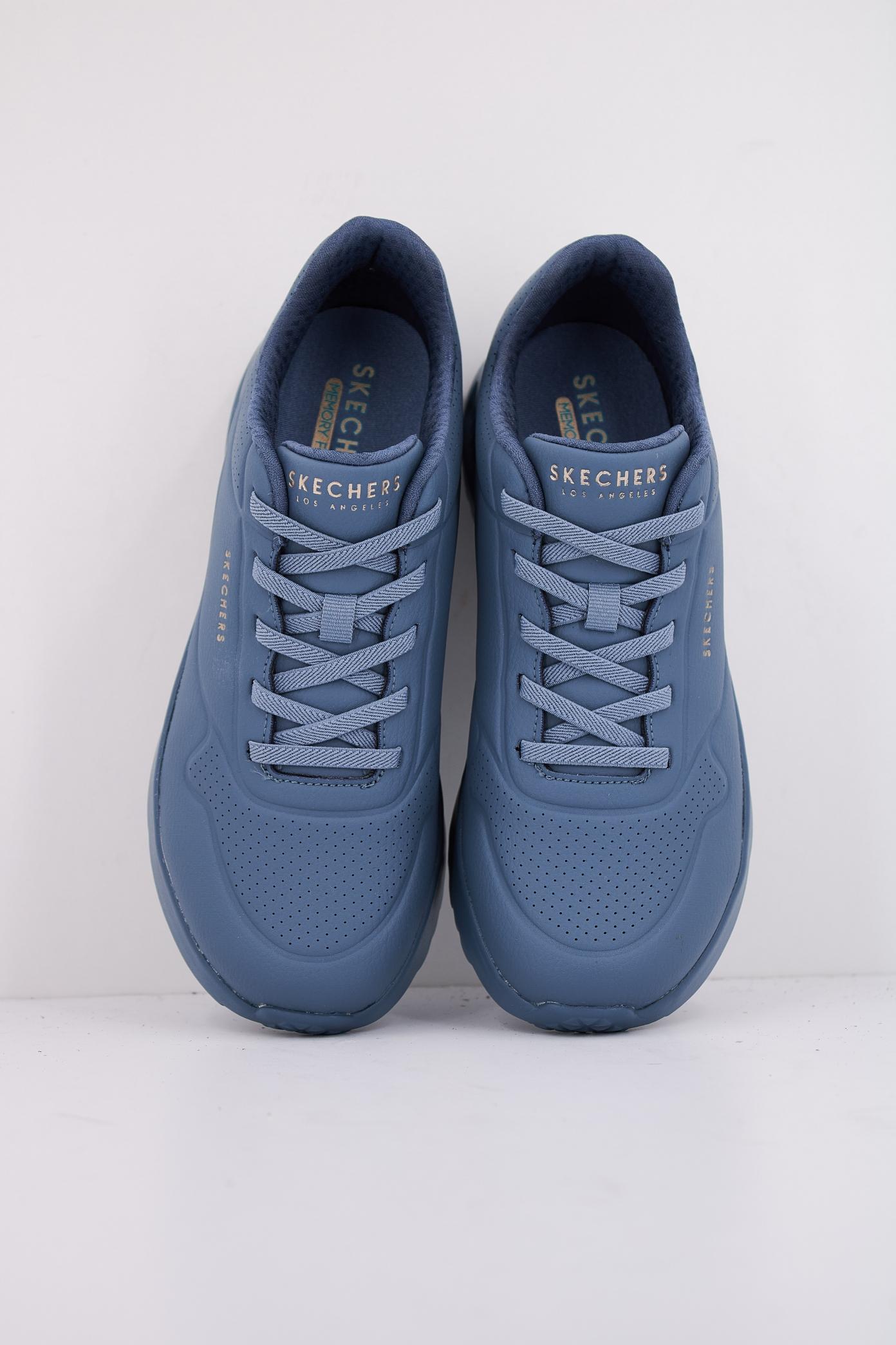 SKECHERS UNO LITE - LITE WORK en color AZUL  (3)