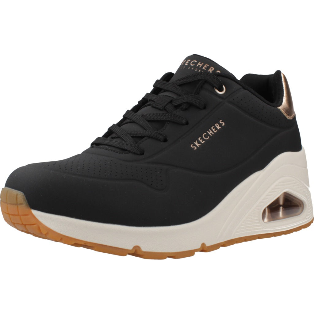 SKECHERS UNO WEDGE - HI STEPS en color NEGRO  (1)
