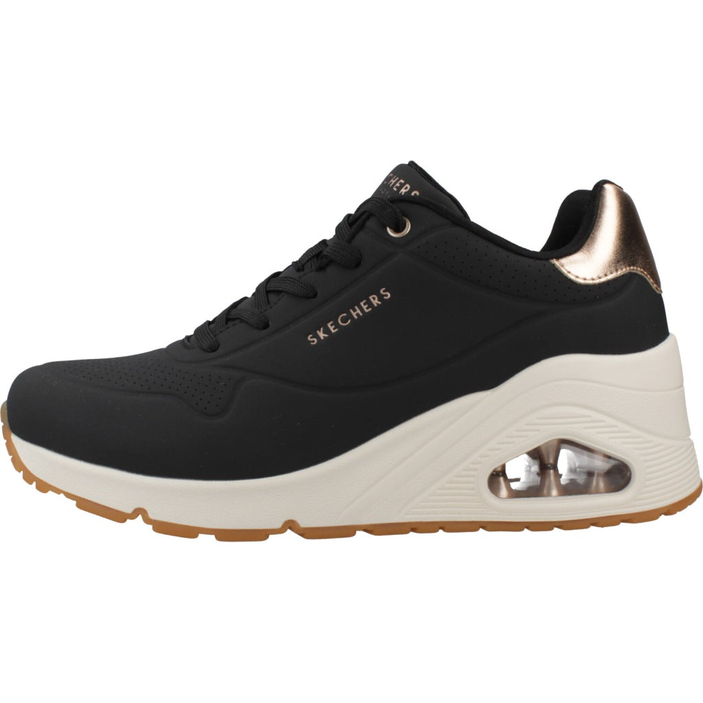 SKECHERS UNO WEDGE - HI STEPS en color NEGRO  (2)