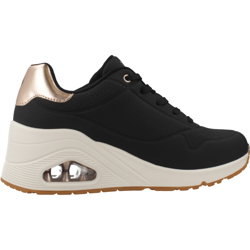SKECHERS UNO WEDGE - HI STEPS en color NEGRO  (4)