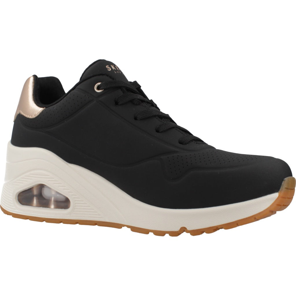 SKECHERS UNO WEDGE - HI STEPS en color NEGRO  (5)