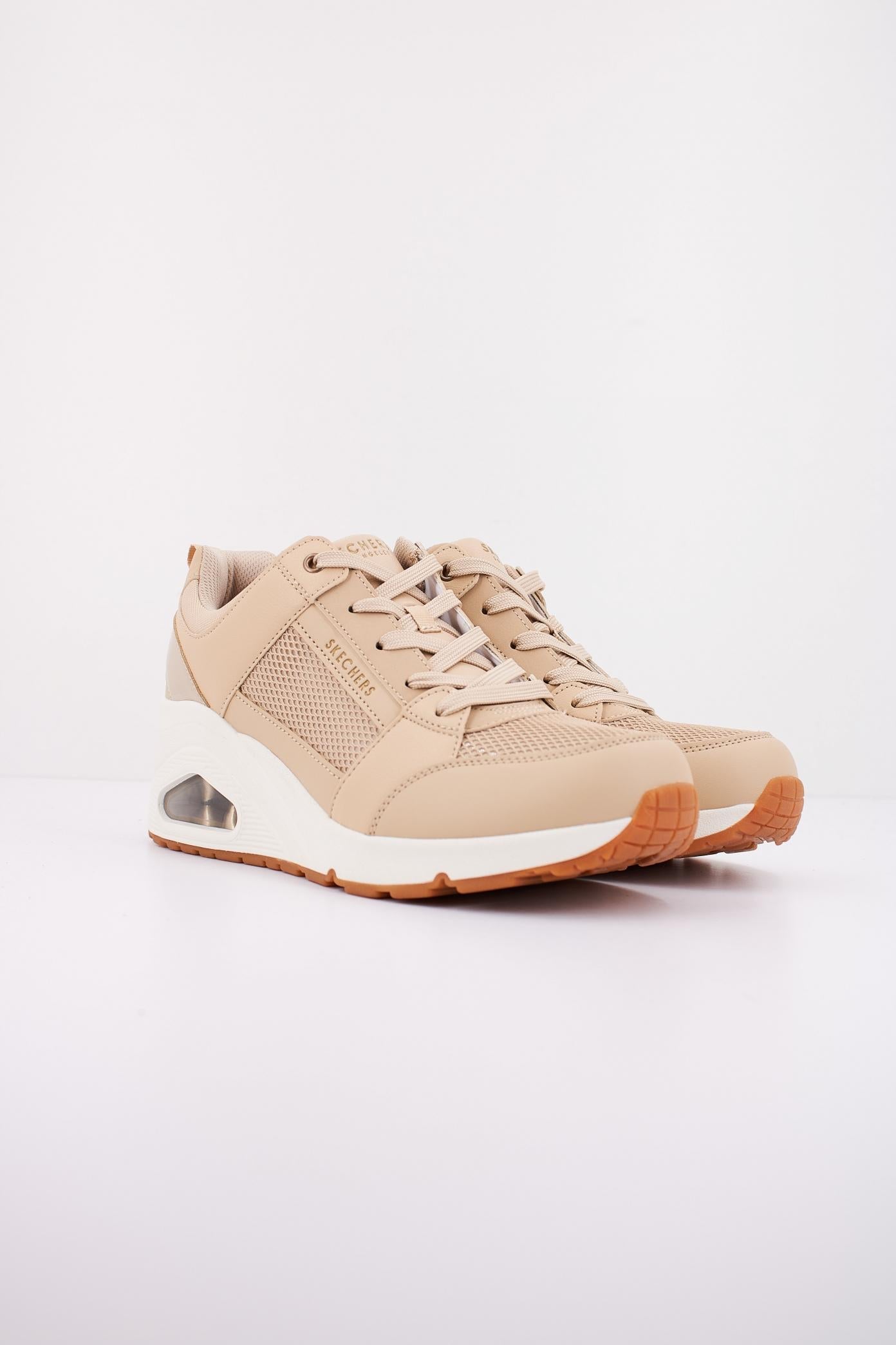 SKECHERS UNO WEDGE - EVERYTHI en color MARRON CLARO  (2)
