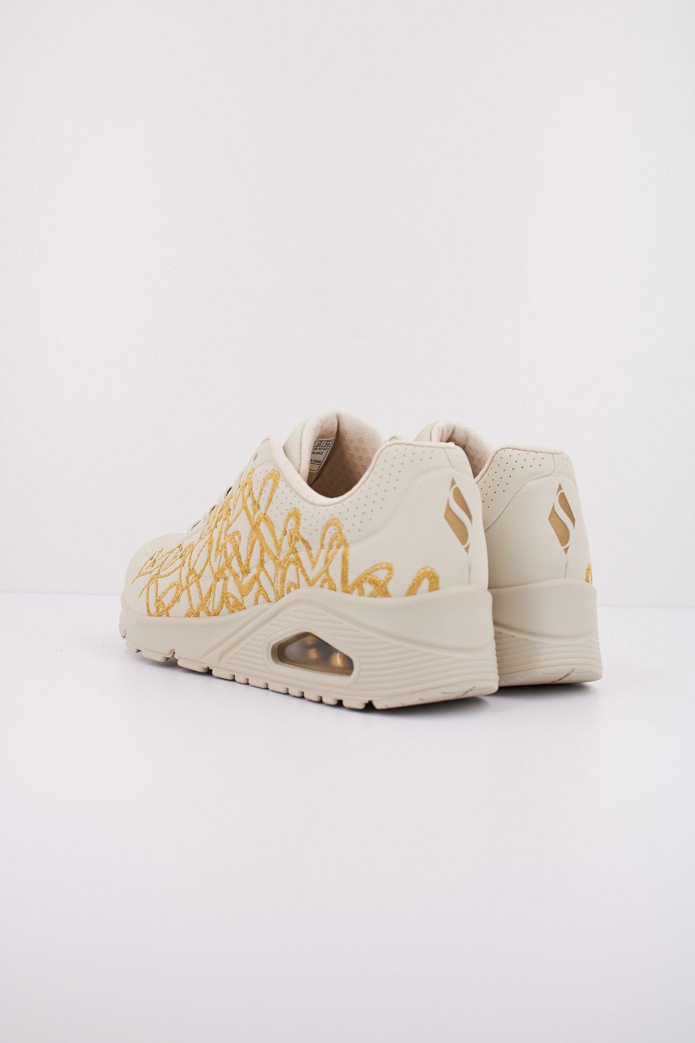SKECHERS UNO - GOLDEN HEART en color BLANCO  (4)