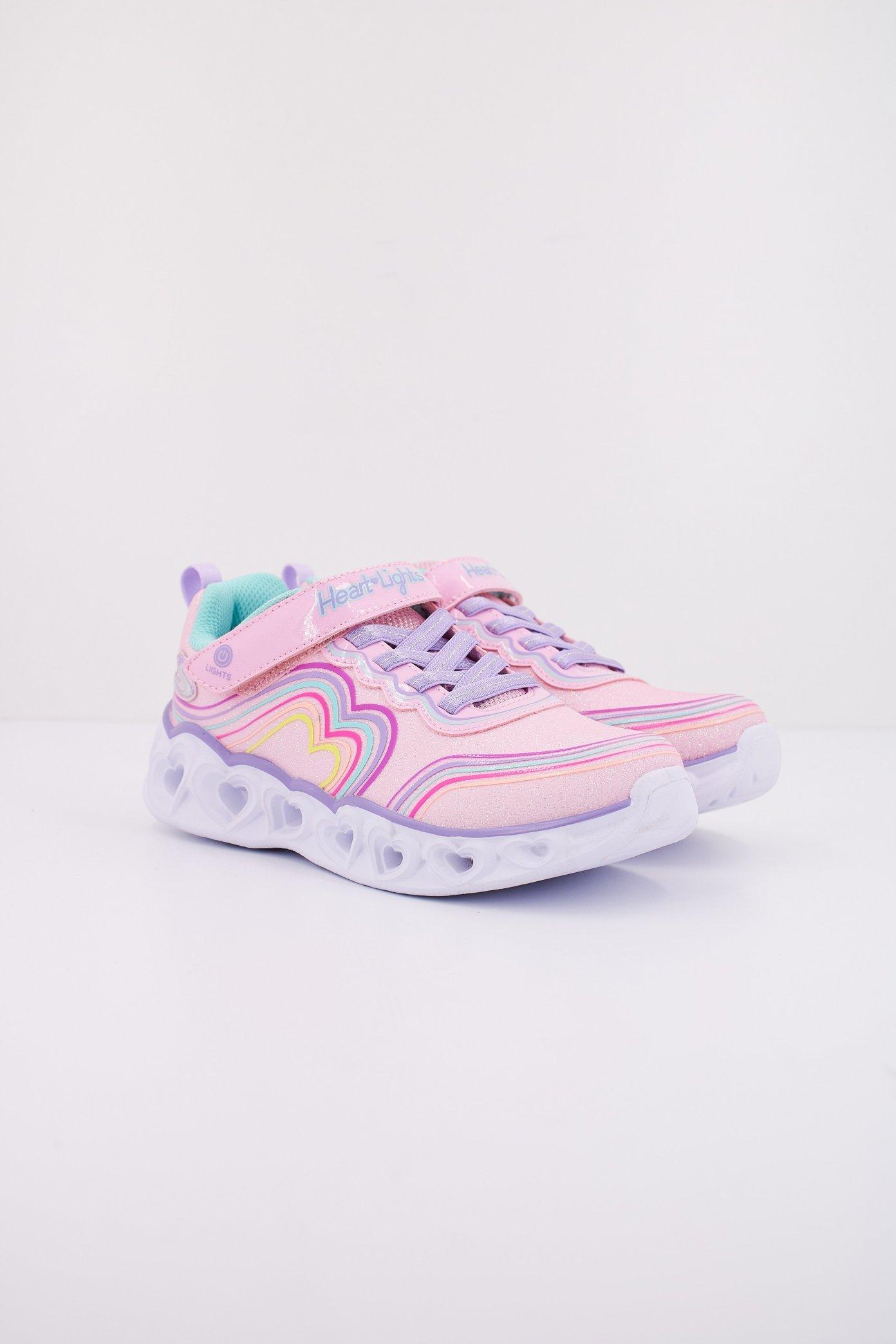 SKECHERS HEART LIGHTS - RETRO en color ROSA  (2)