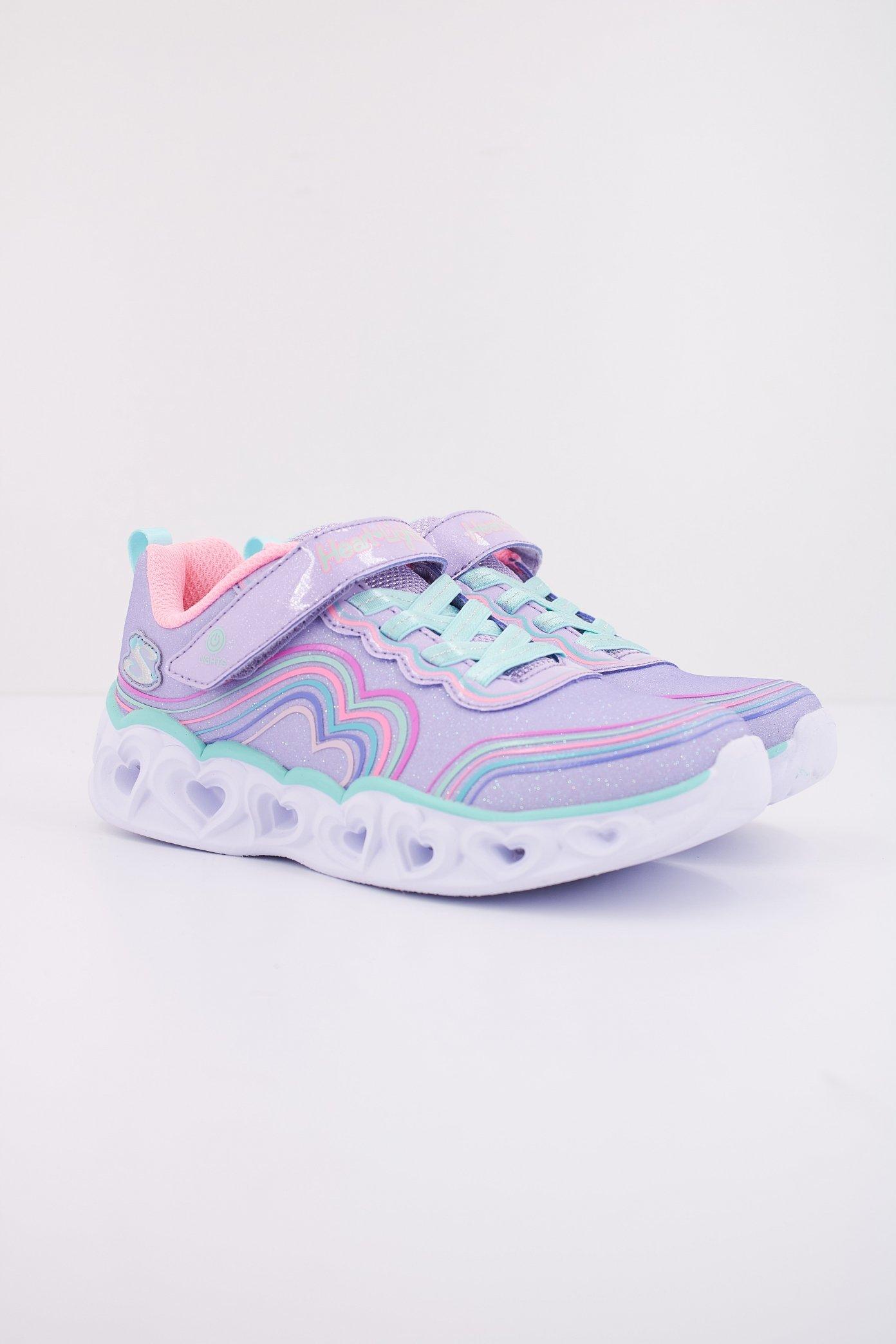 SKECHERS HEART LIGHTS - RETRO en color VIOLETA  (2)
