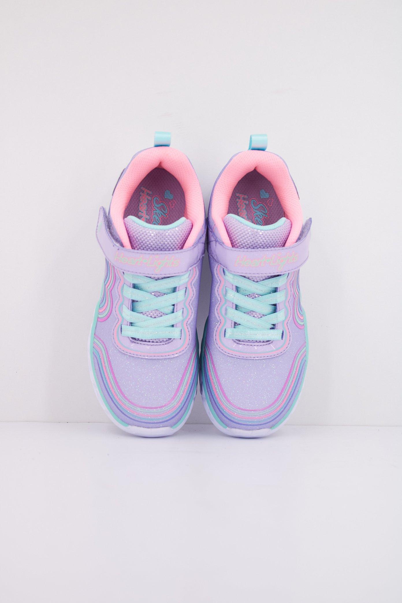 SKECHERS HEART LIGHTS - RETRO en color VIOLETA  (3)